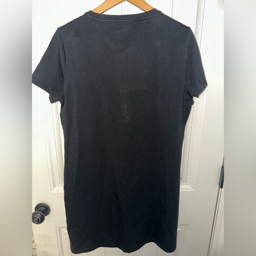 Tommy Hilfiger Black, Navy, White & Red Colorblock Tee Dress - Picture 4 of 4